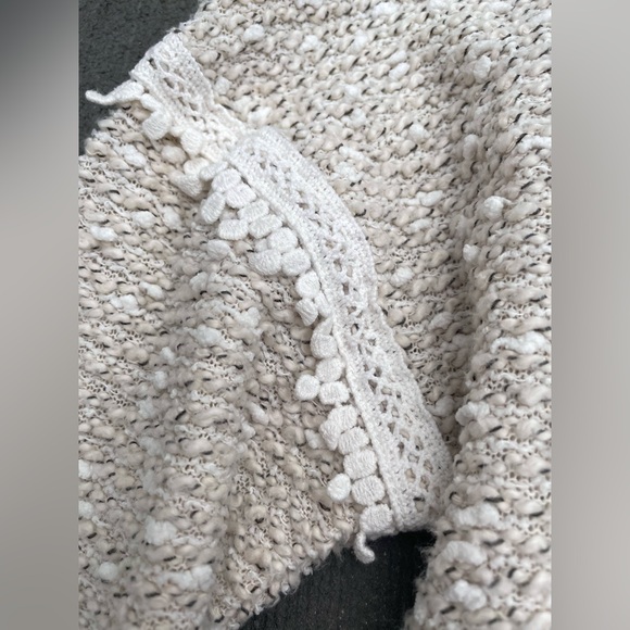 *5/$20 or 3/$15* Soft Long Sleeve Sweater Top with Lace Detail - Picture 5 of 5